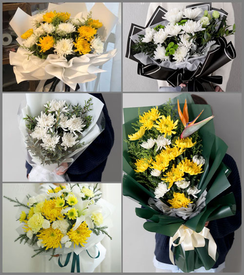 上海奉贤区柘林镇南胜村白事花束代送